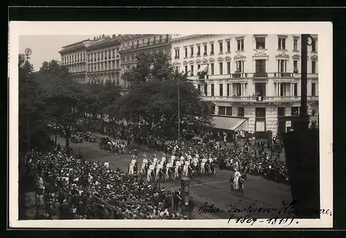 AK Wien, X. Deutsches Bundes Sängerfest, Festzug