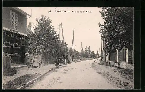 AK Brolles, Avenue de la Gare