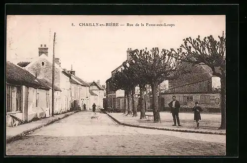 AK Chailly-en-Bière, Rue de la Fosse-aux-Loups