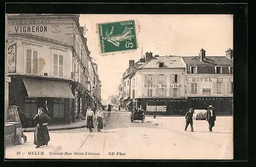 AK Melun, Grande-Rue Saint-Etienne