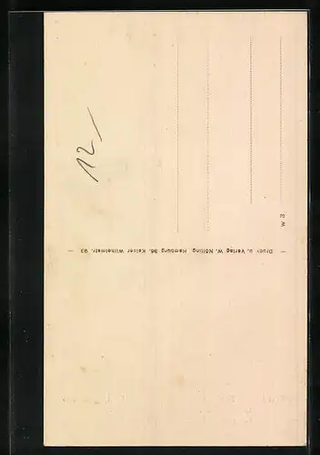 AK Hamburg, Se. Magnifizenz Bürgermeister Johann Heinrich Burchard, 1852-1912