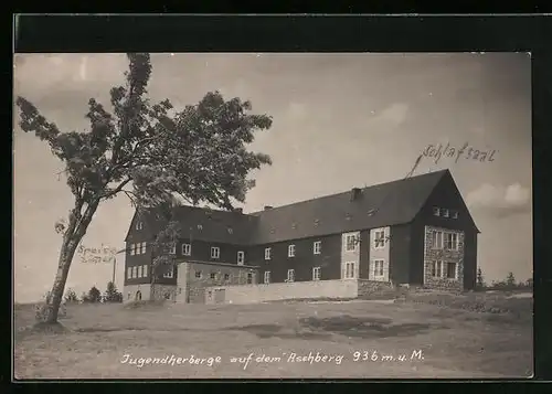 AK Klingenthal, Jugendherberge auf dem Aschberg