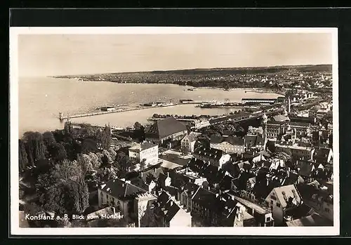 AK Konstanz a. B., Blick vom Münster auf den Ort