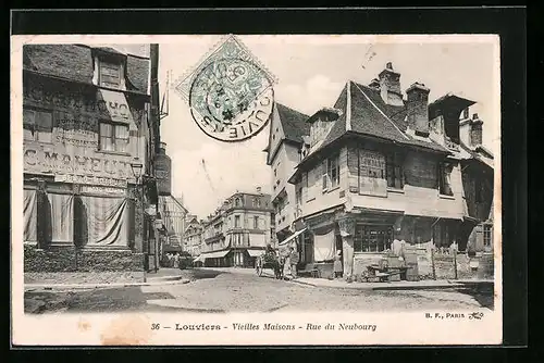 AK Louviers, Vieilles Maisons, Rue du Neubourg