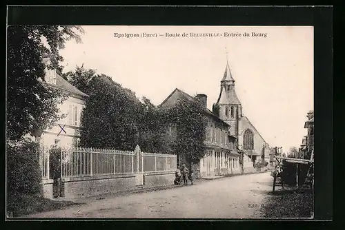 AK Beuzeville, Route de Beuzeville, Entrée du Bourg