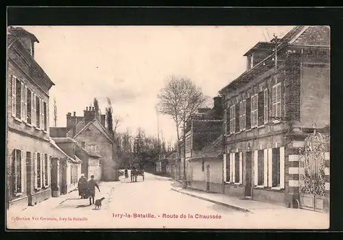 AK Ivry-la-Bataille, Route de la Chaussée