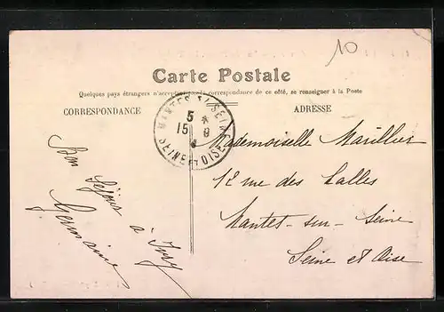 AK Ivry-la-Bataille, Vue de l`Eure, Le Moulin