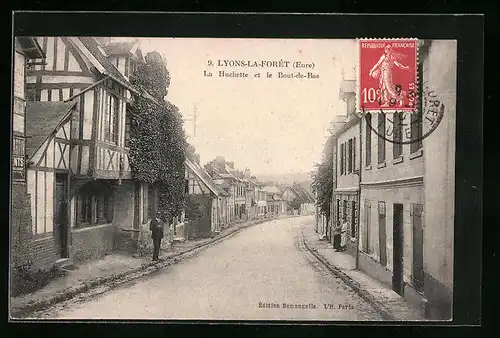 AK Lyons-la-Forêt, La Huchette et le Bout-de-Bas