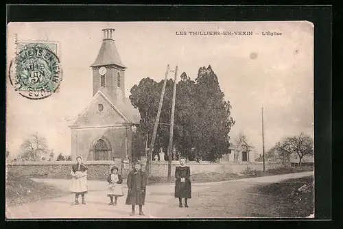 AK Les Thilliers-en-Vexin, L`Église
