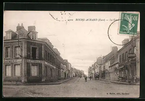 AK Bourg-Achard, Une rue, Strassenpartie