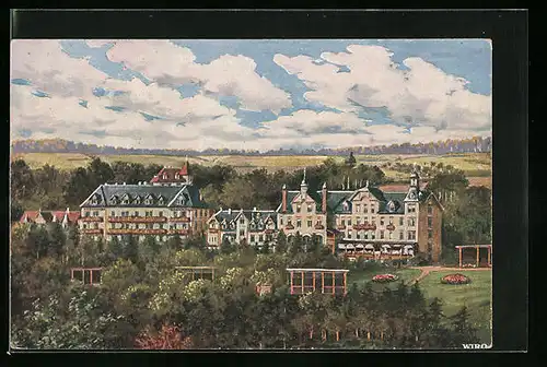 AK Schömberg, Blick auf das Sanatorium