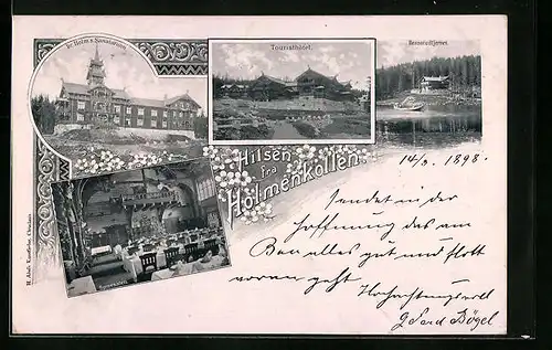 AK Holmenkollen, Toursthôtel, Spisesalen, Dr. Holm`s Sanatorium