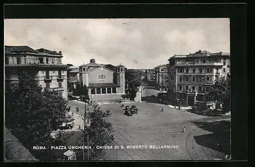 AK Roma, Piazza Ungheria & Chiesa di S. Roberto Bellarmino