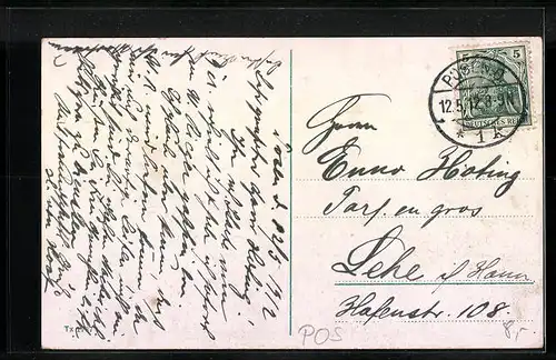 AK Posen, Stadttheater mit Ansiedlung und Paulikirche