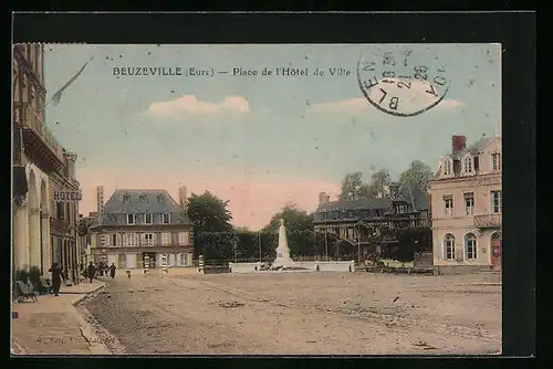 AK Beuzeville, Place de l`Hôtel de Ville