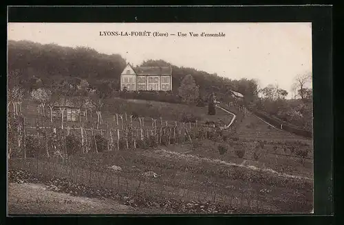 AK Lyons-la-Forêt, Une Vue d`ensemble