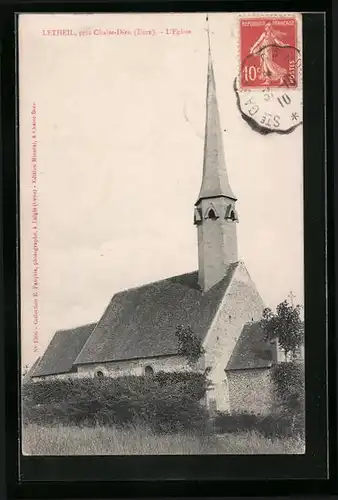 AK Letheil, L`Eglise près Chaise-Dieu