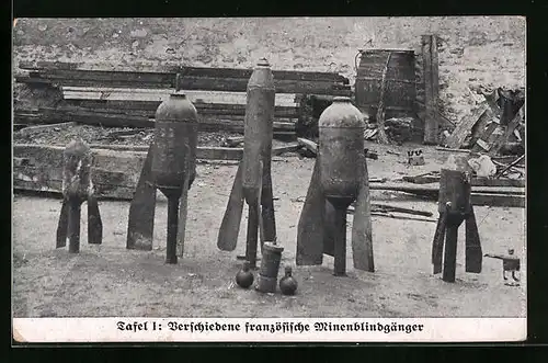 AK Verschiedenen französische Minenblindgänger, Munition