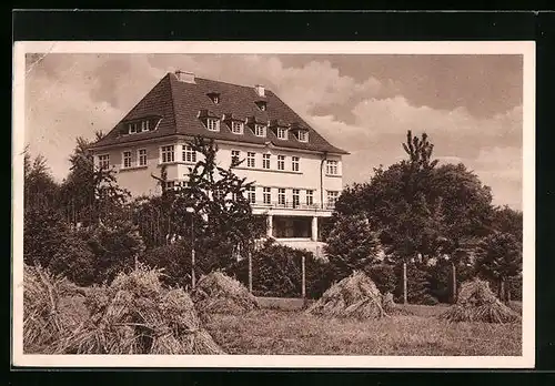 AK Bad Godesberg am Rhein, Blick zur Jugendherberge, Landeshauptmann Horion-Haus