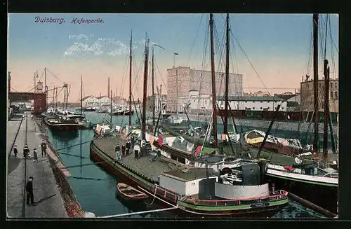 AK Duisburg, Partie am Hafen
