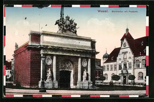 AK Wesel, Berlinertor mit Postamt