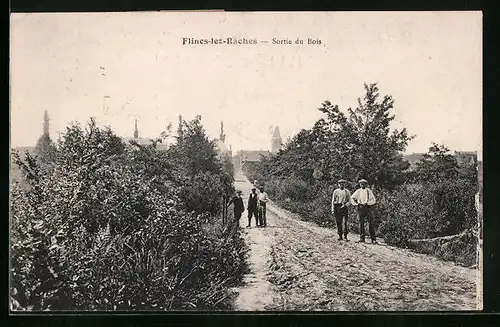 AK Flines-lez-Raches, Sortie du Bois