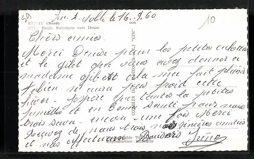 AK Dechy, Route Nationale vers Douai