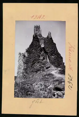 Fotografie Brück & Sohn Meissen, Ansicht Kamaik, Blick auf die Ruine Kamaik