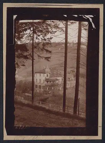 Fotografie Brück & Sohn Meissen, Ansicht Kipsdorf, Margarethenstrasse mit Gasthaus Margarethenhof, Spiegelverkehrt