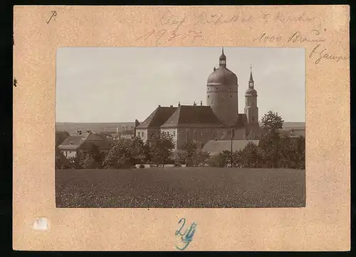 Fotografie Brück & Sohn Meissen, Ansicht Mügeln Bez. Leipzig, Blick auf das Schloss Ruhetal