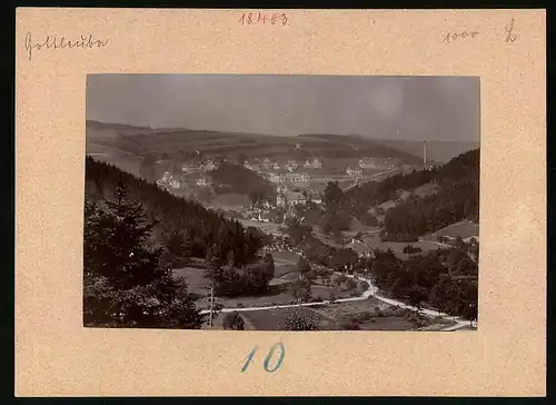 Fotografie Brück & Sohn Meissen, Ansicht Bad Gottleuba, Blick auf das Genesungsheim mit Panorama