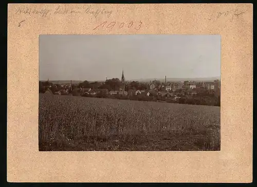 Fotografie Brück & Sohn Meissen, Ansicht Wilsdruff, Ortspanorama vom Kirschberg aus gesehen