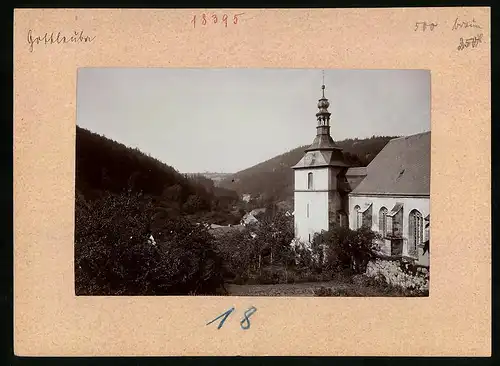 Fotografie Brück & Sohn Meissen, Ansicht Gottleuba, Partie an der Kirche