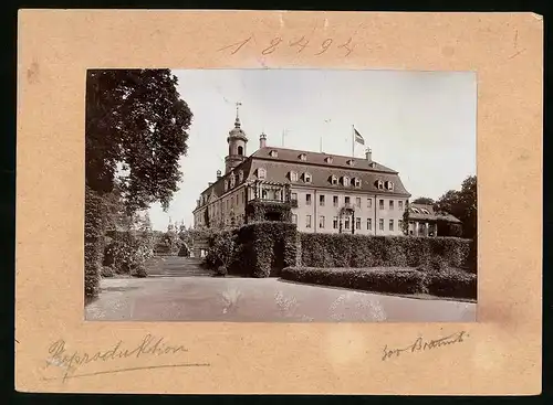 Fotografie Brück & Sohn Meissen, Ansicht Braunsdorf, Partie am Schloss Lichtenwalde