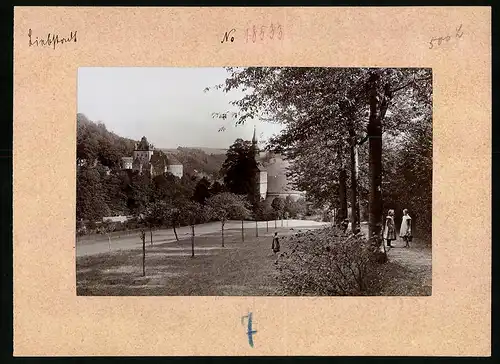 Fotografie Brück & Sohn Meissen, Ansicht Liebstadt i. S., Strasse zur Kirche