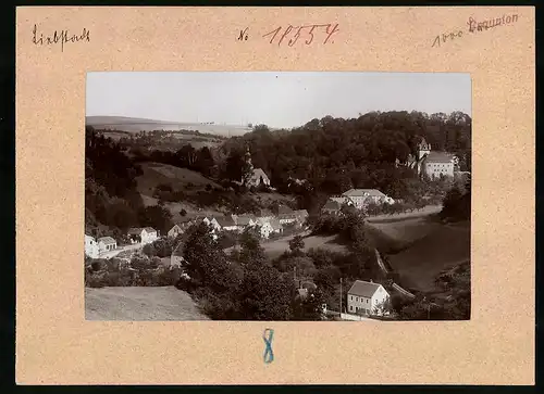 Fotografie Brück & Sohn Meissen, Ansicht Liebstadt i. S., Ortsansicht mit Schloss & Kirche