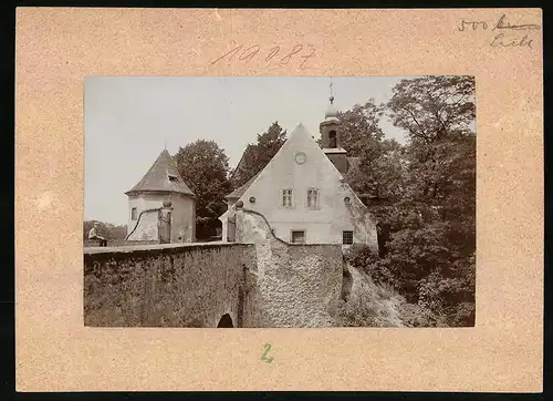 Fotografie Brück & Sohn Meissen, Ansicht Mutzschen, Partie am Schloss