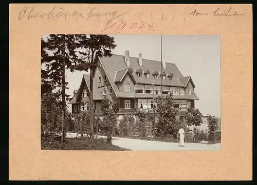 Fotografie Brück & Sohn Meissen, Ansicht Oberbärenburg, Berghotel Friedrichshöhe