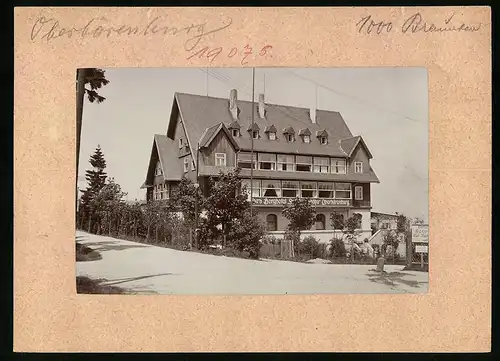 Fotografie Brück & Sohn Meissen, Ansicht Oberbärenburg, Berghotel Friedrichshöhe