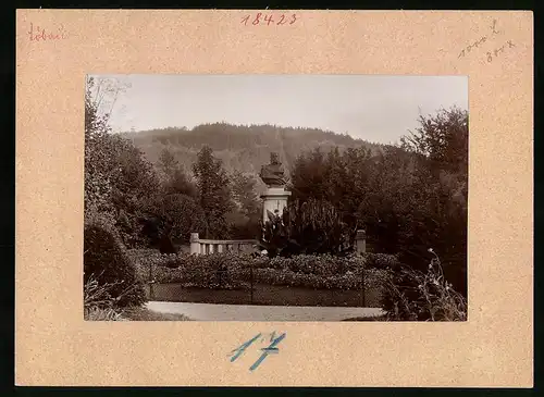 Fotografie Brück & Sohn Meissen, Ansicht Löbau i. Sa., Partie am Kaiser-Wilhelm-Denkmal