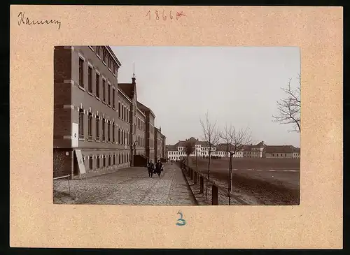 Fotografie Brück & Sohn Meissen, Ansicht Kamenz i. Sa., Kaserne des 1. Batl.13. Königlich Sächsisches Inf.-Rgt. Nr. 178