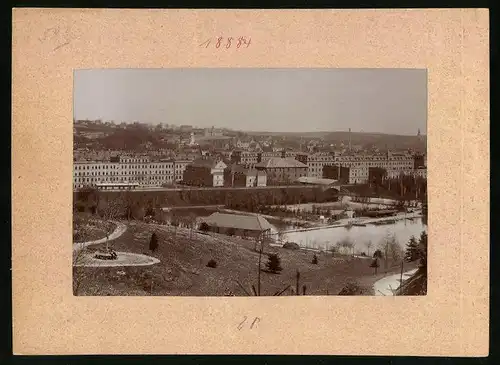 Fotografie Brück & Sohn Meissen, Ansicht Döbeln i. Sa., Panorama mit Blick auf die Kaserne