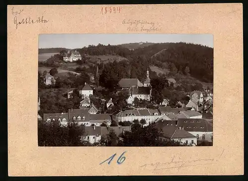 Fotografie Brück & Sohn Meissen, Ansicht Bad Gottleuba, Ortspanorama mit Augustusberg und Städt. Berghotel