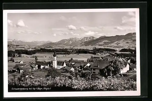 AK Schwarzenberg / Bayr. Allgäu, Gesamtansicht