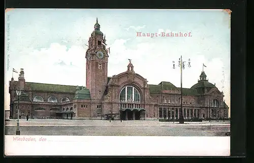 AK Wiesbaden, Hauptbahnhof