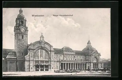 AK Wiesbaden, Neuer Hauptbahnhof