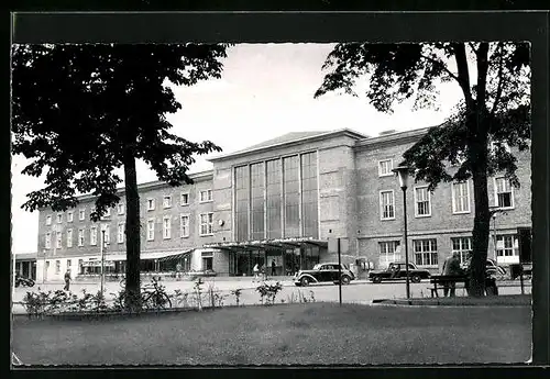 AK Fulda, Bahnhof mit Vorplatz