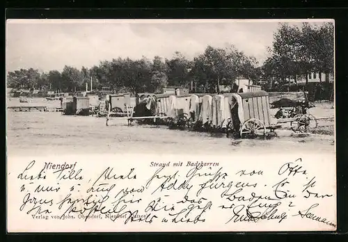 AK Niendorf, Strand mit Badekarren