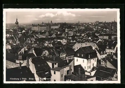 AK Altenburg i. Thür., Blick vom Nikolaiturm auf den Ort