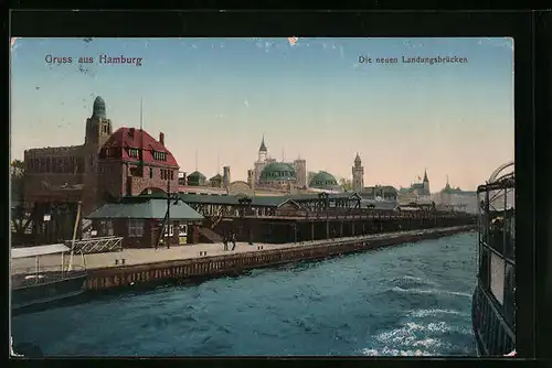 AK Hamburg, Die neuen Landungsbrücken